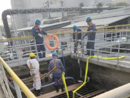 北京市某大型污水处理厂污水沉淀池管道修复